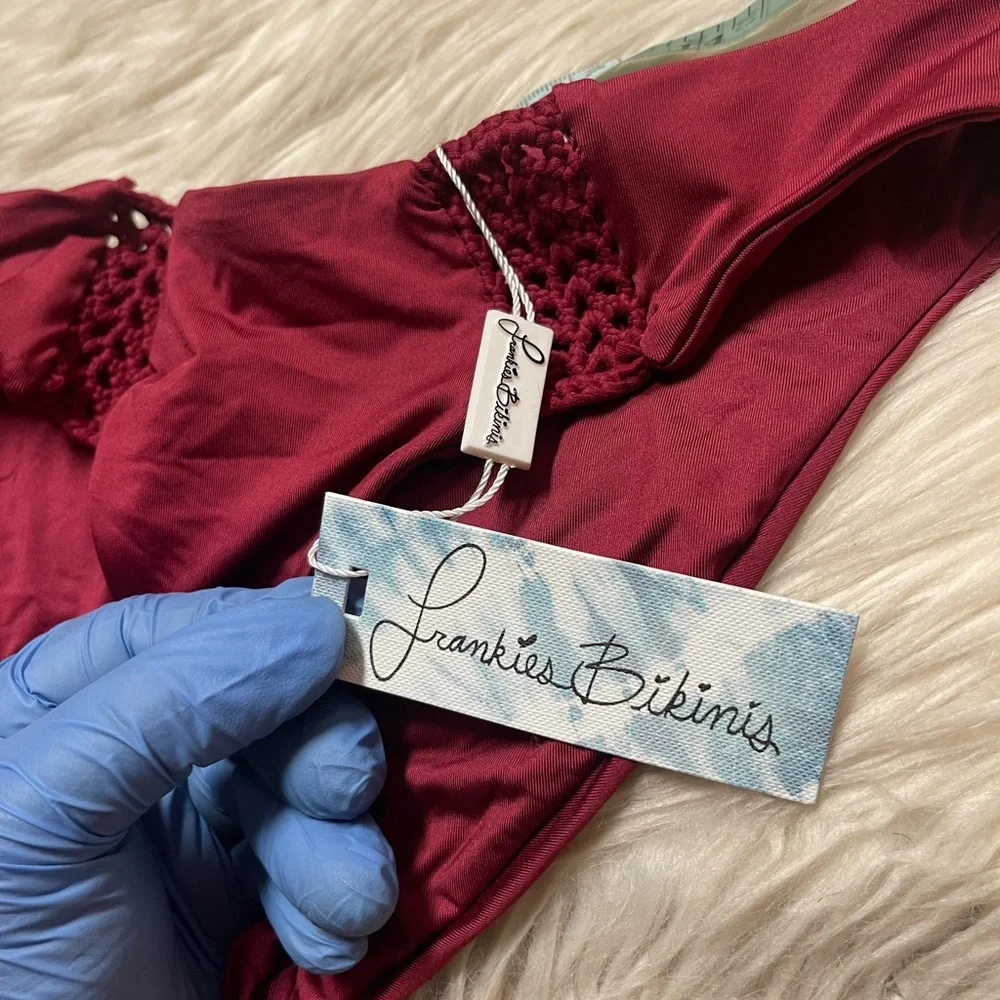 Frankie's bikinis Malia Bottom - Maroon